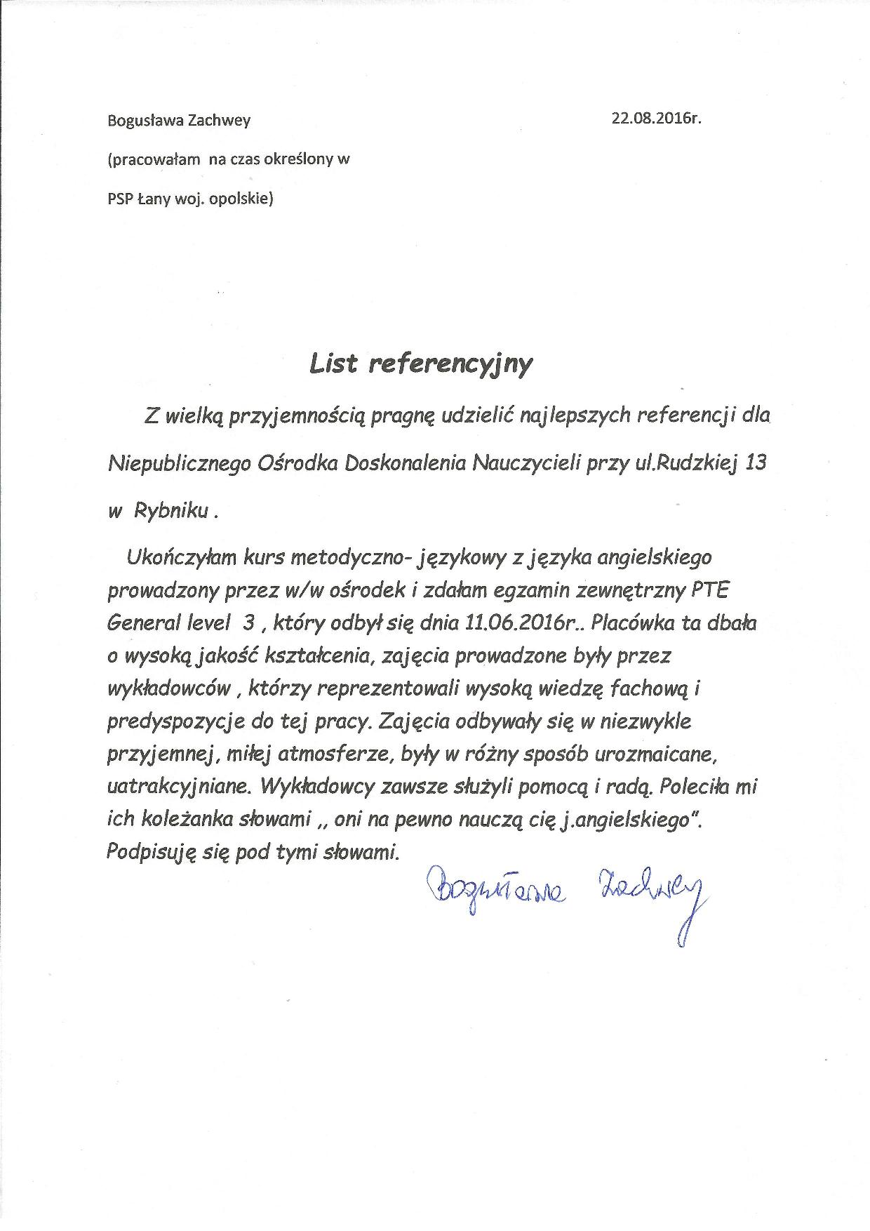 Bogusława Zachwey